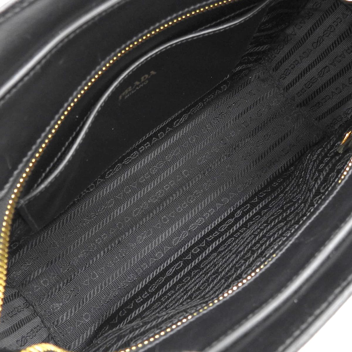 ハンドバッグ サフィアーノレザー ブラック