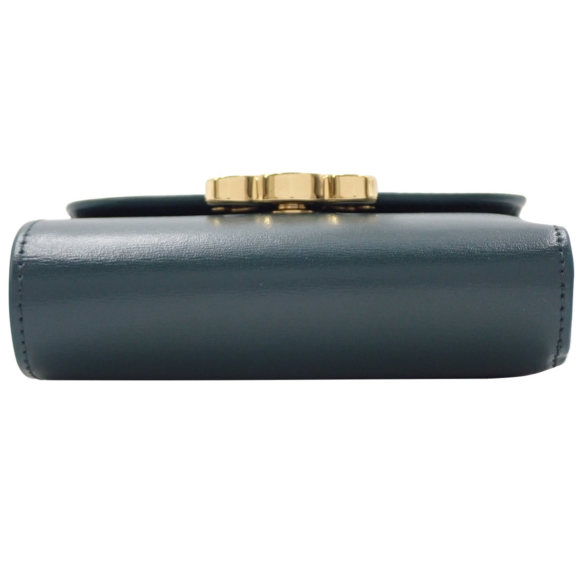 スモール ウォレット トリオンフ シャイニーカーフスキン ダークグリーン 10D783DPV