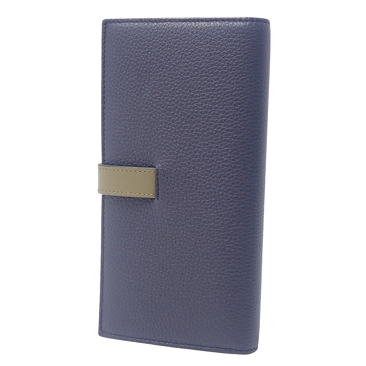 バーティカルウォレット ソフトグレインカーフ ネイビー カーキ C660S40X02