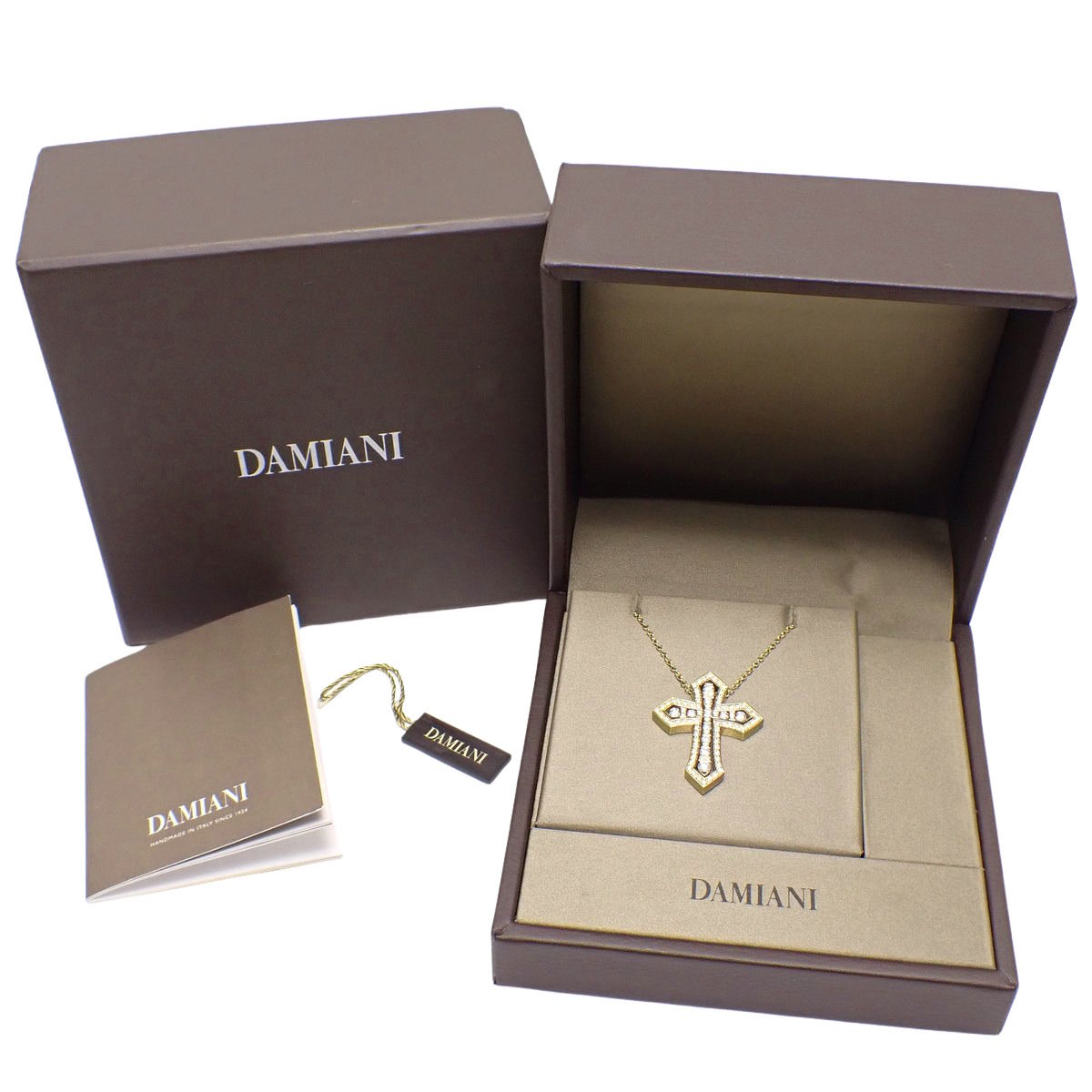 美好年代风格皇冠项链,18K黄金镶钻款