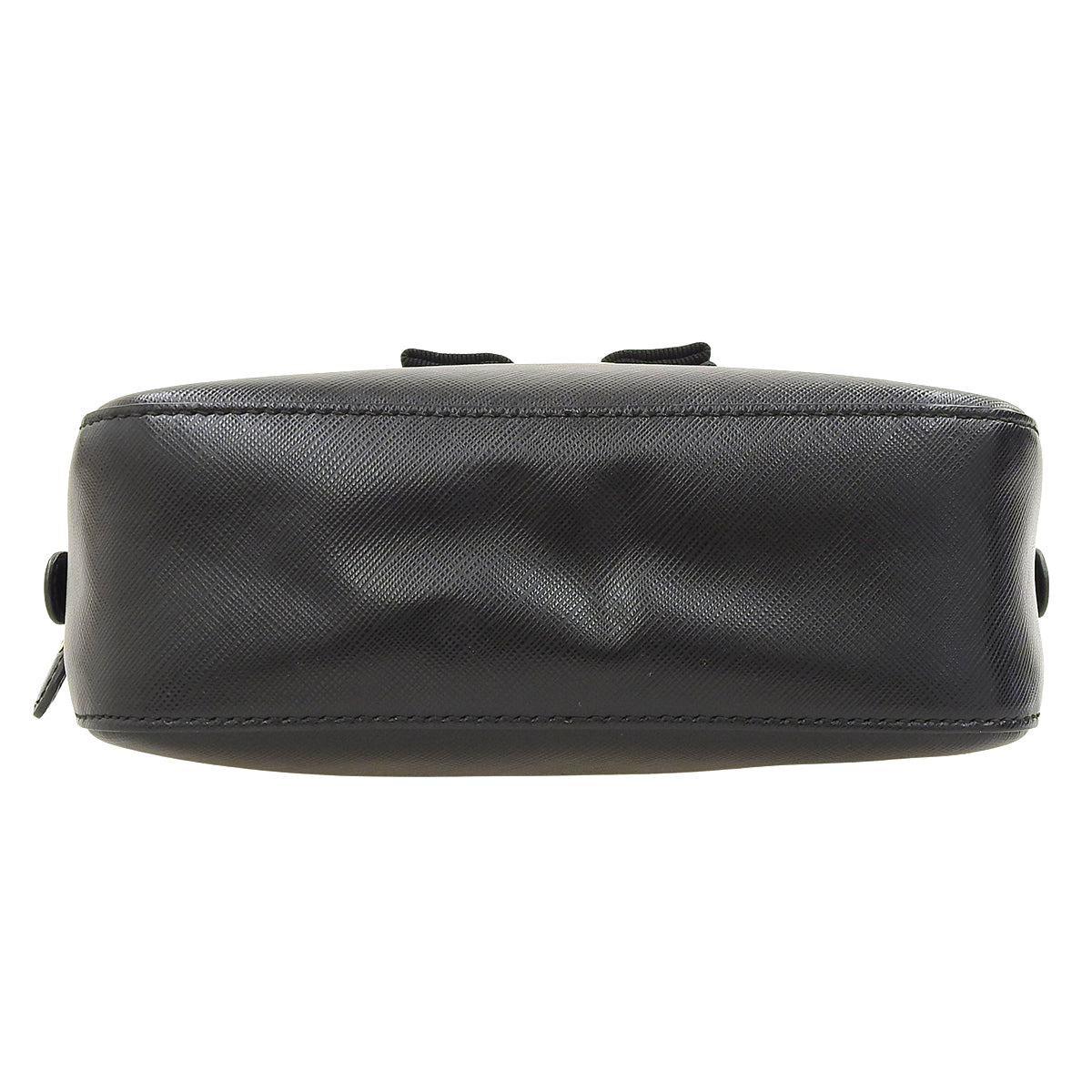 Vara Ribbon Mini Shoulder Bag in Black Calfskin