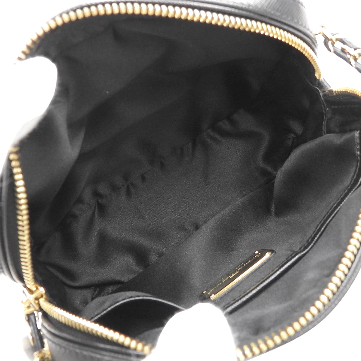 Vara Ribbon Mini Shoulder Bag in Black Calfskin