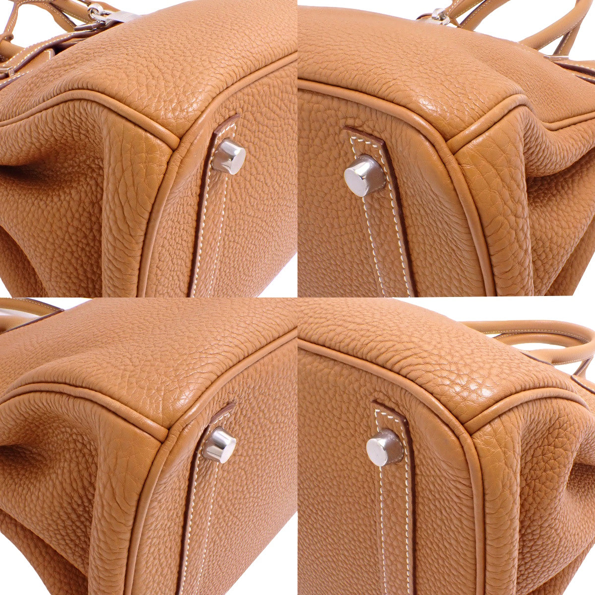 Birkin 30 Togo 金色包身,银色五金配件,K 字印记