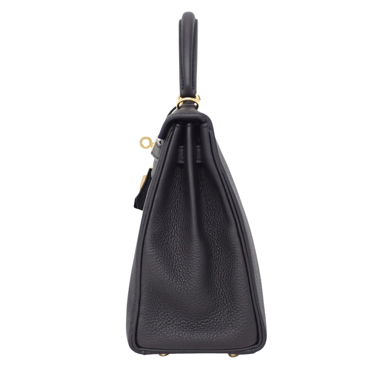 【未使用】ケリー25 (内縫い) トゴ ブラック ゴールド金具 W刻印