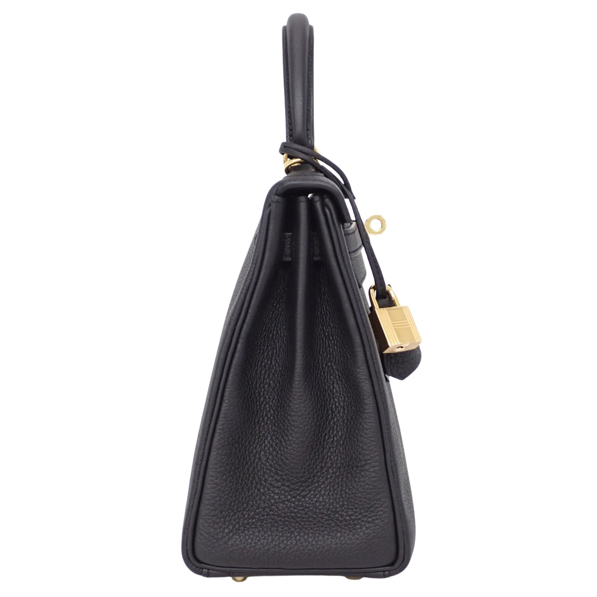 【未使用】ケリー25 (内縫い) トゴ ブラック ゴールド金具 W刻印