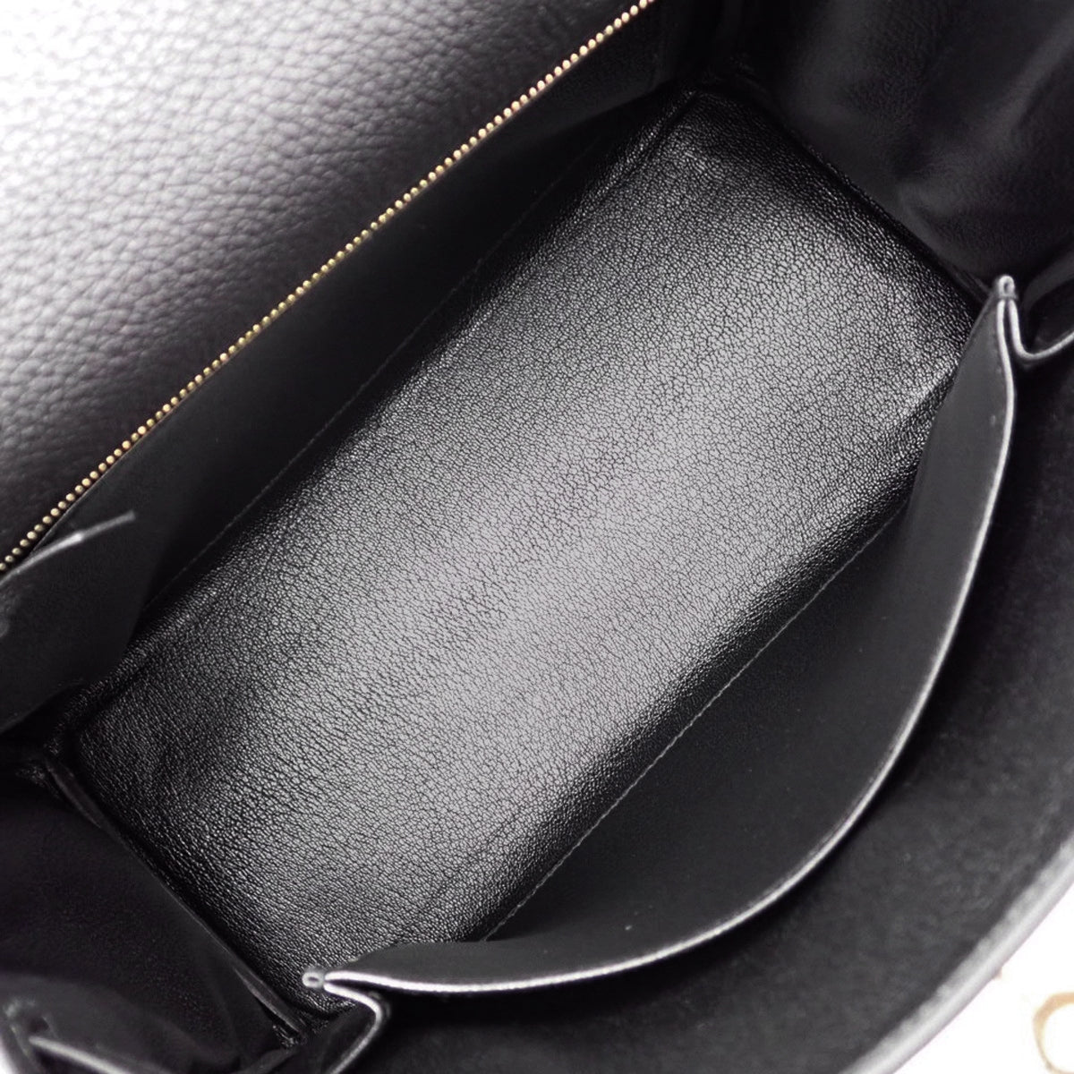 【未使用】ケリー25 (内縫い) トゴ ブラック ゴールド金具 W刻印