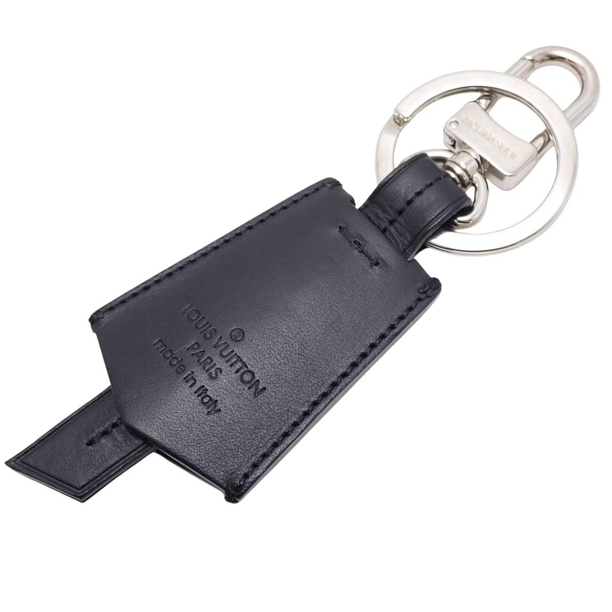 钥匙扣 Cloche Cle 皮革金属 Noir M68020