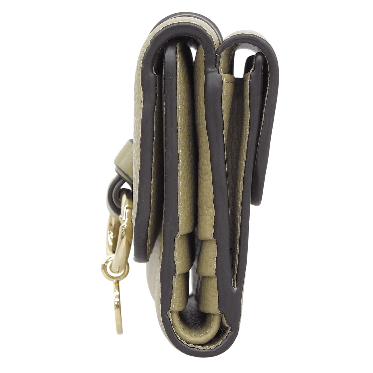 ミニ トリフォールド ウォレット グレインレザー Pottery Green CHC21WP718F57381