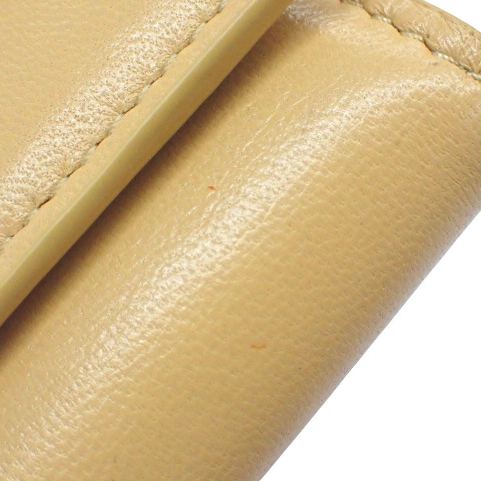 Puffer Anagram 竖款小号钱包,亮面纳帕小牛皮,驼色,C821S33X06,三折迷你钱包,配件