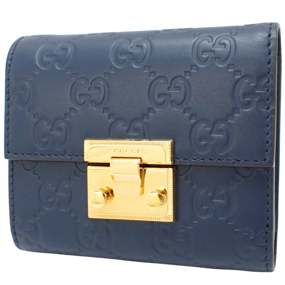 Guccissima 迷你钱包 海军蓝 453155