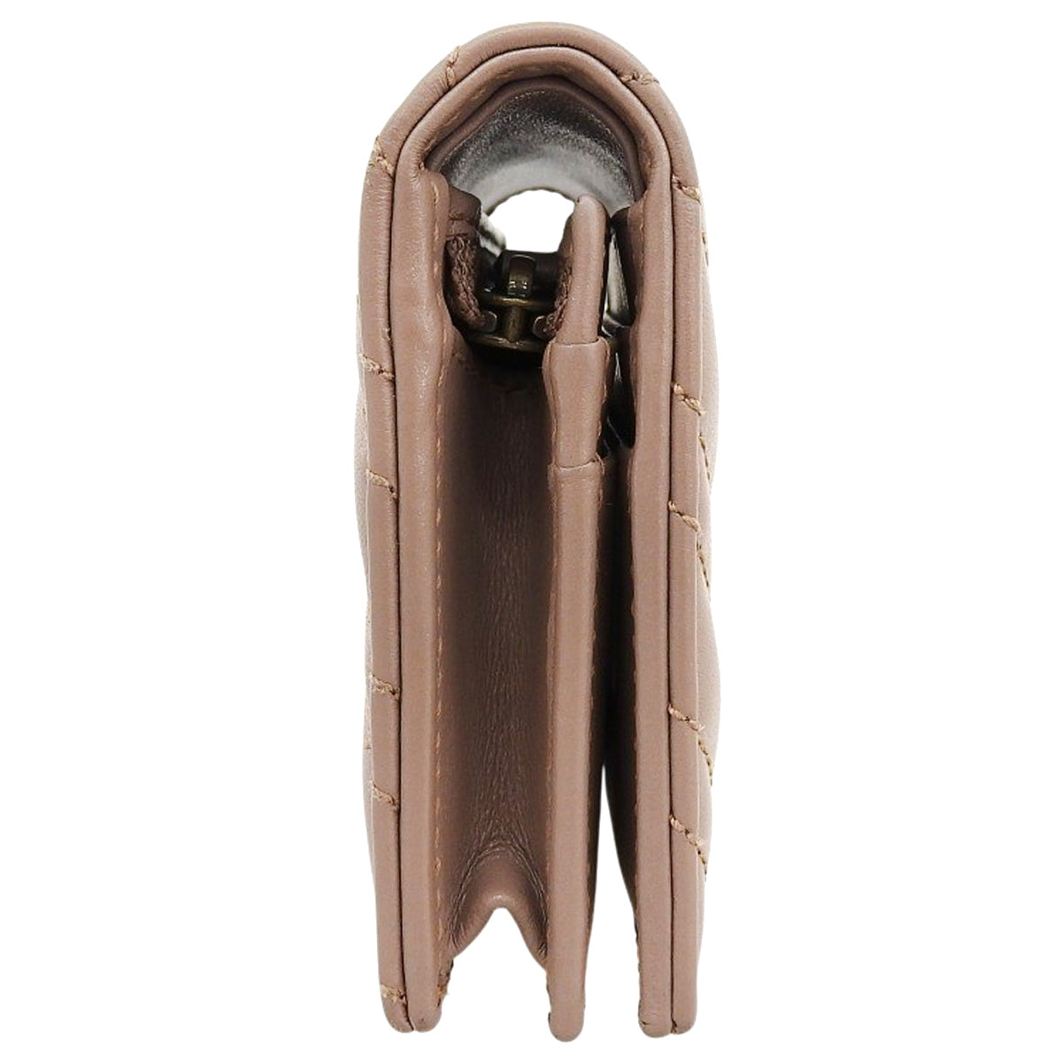 GG Marmont 双 G 小号钱包,米色皮革,466492