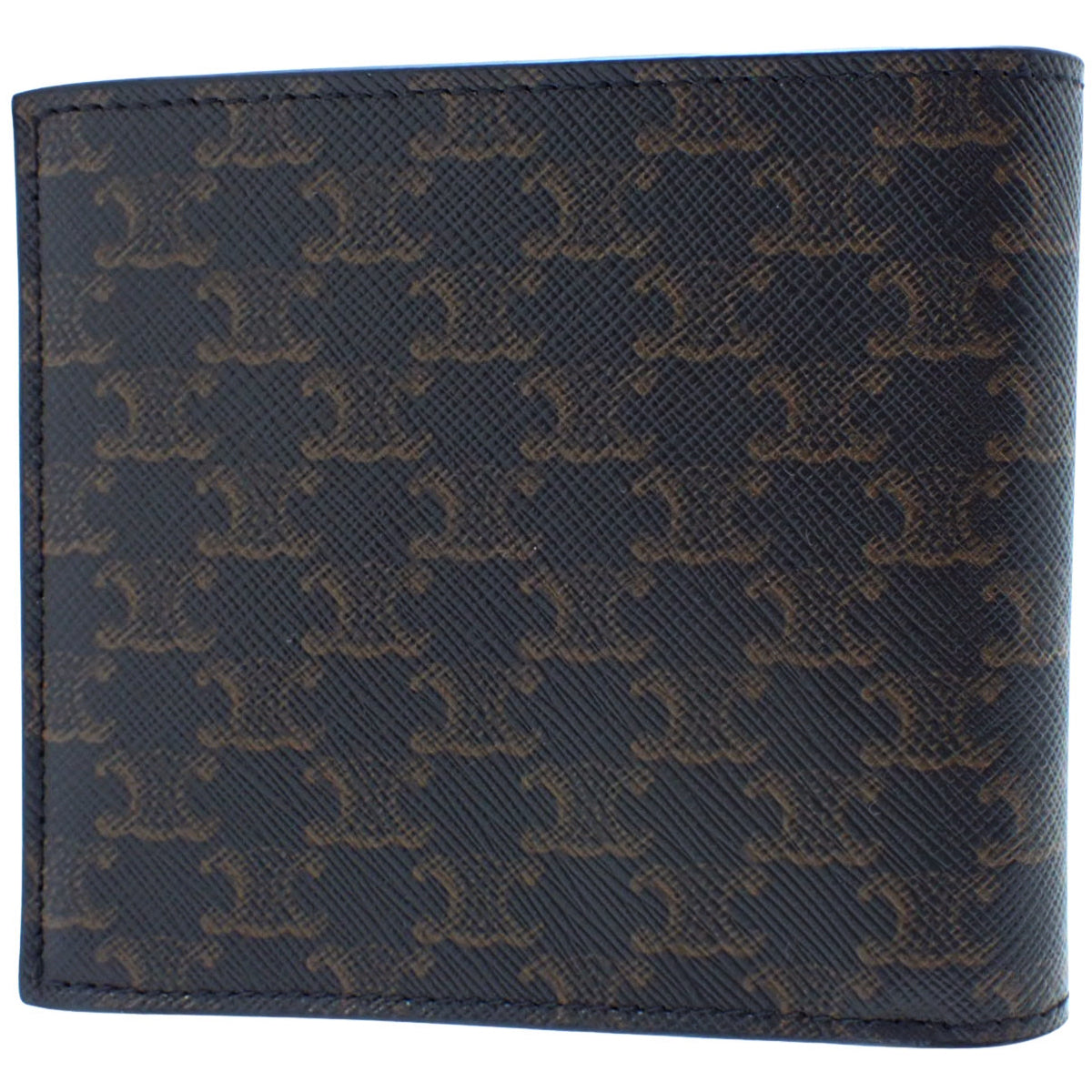 Triomphe Bifold Card Holder, Black and Brown, 10B652BQB.38NO