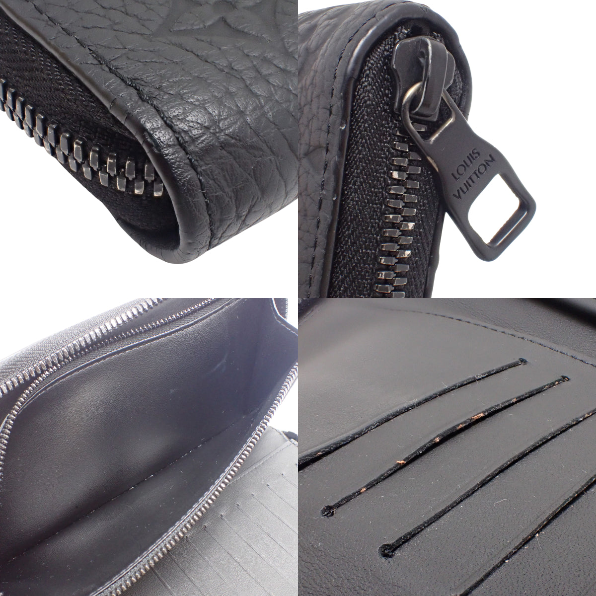 Monogram Zippy Wallet Vertical in Monogram Taurillon Noir M69047