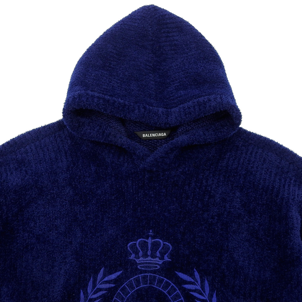 Knit hoodie, 2020, S logo embroidery