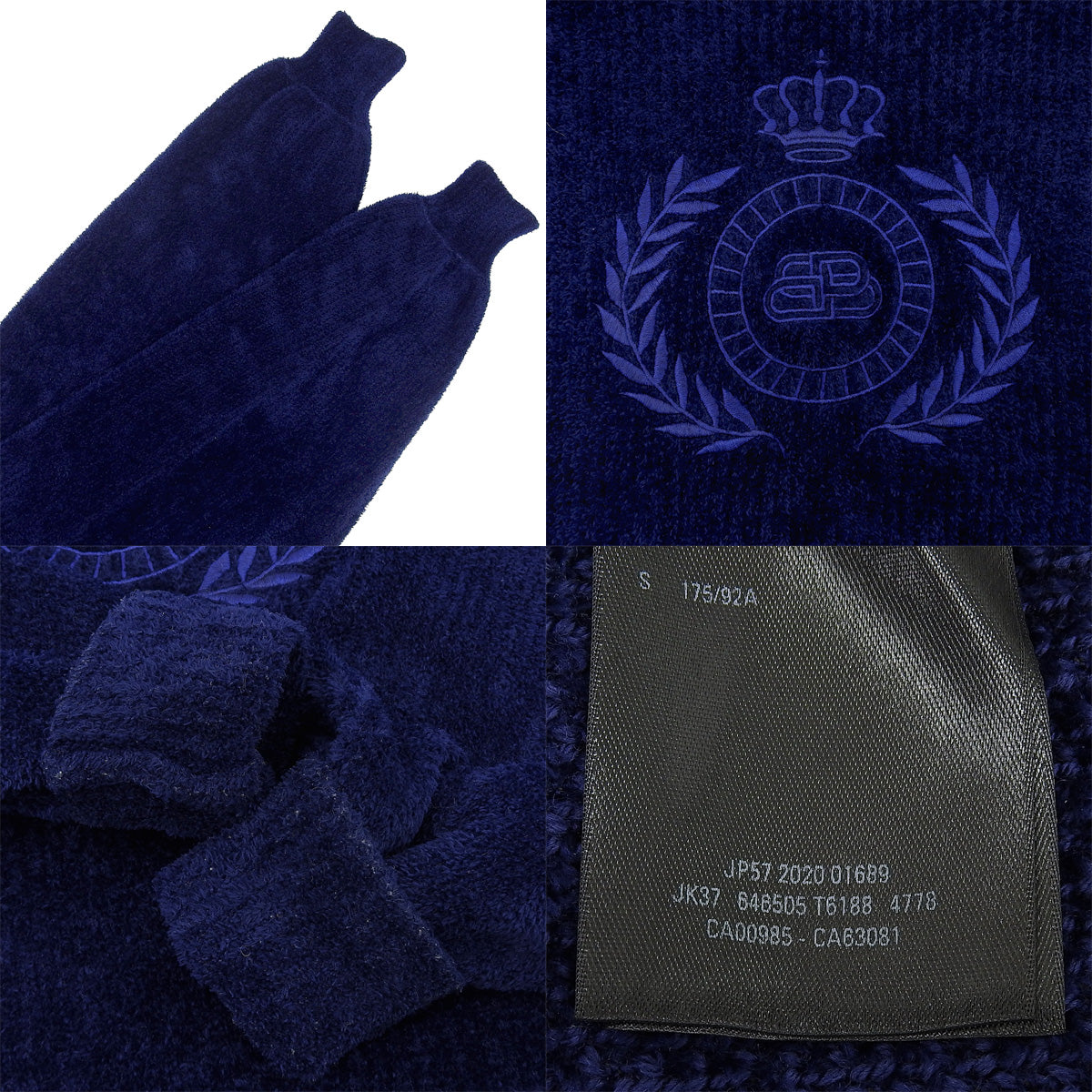 Knit hoodie, 2020, S logo embroidery