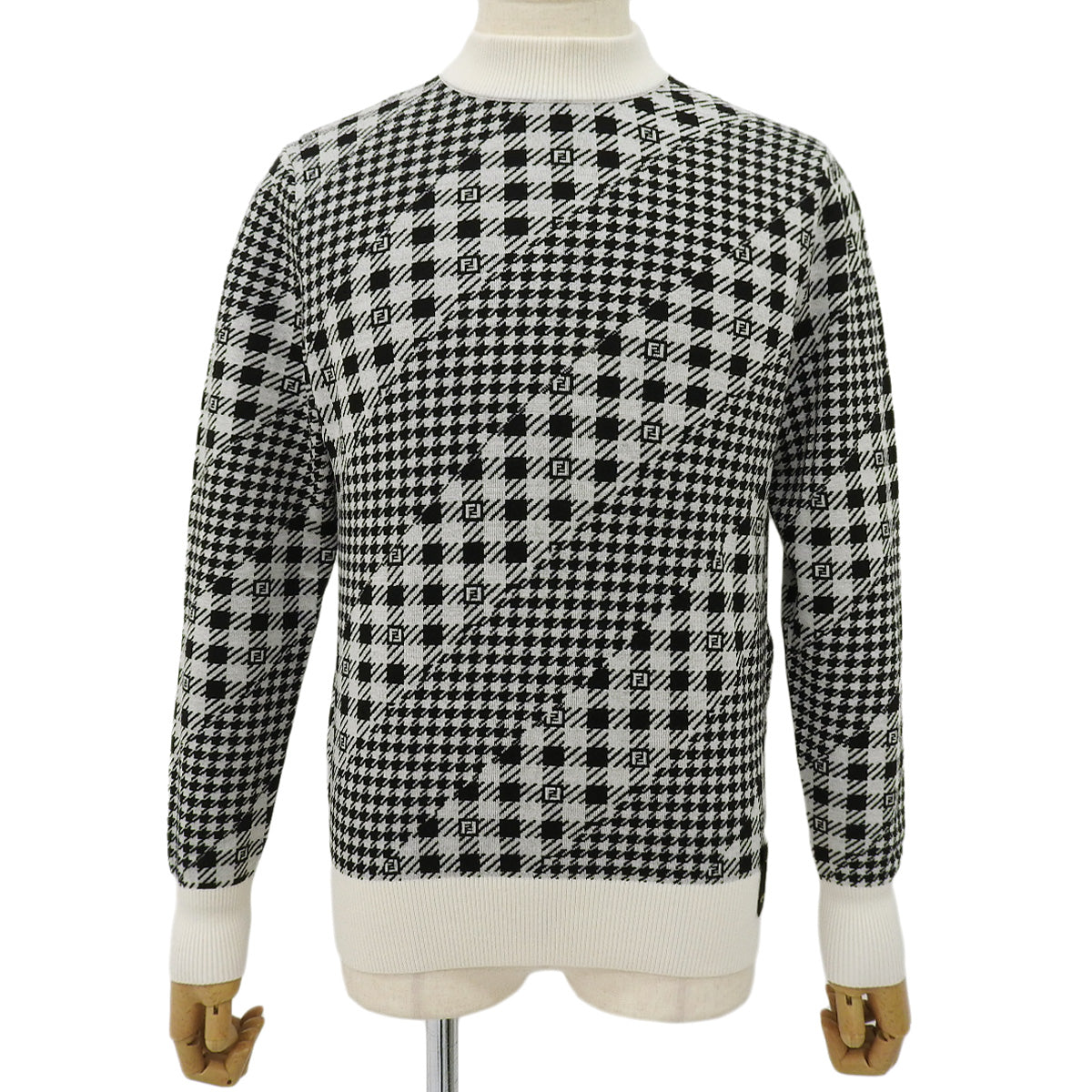 Houndstooth high gauge knit 46