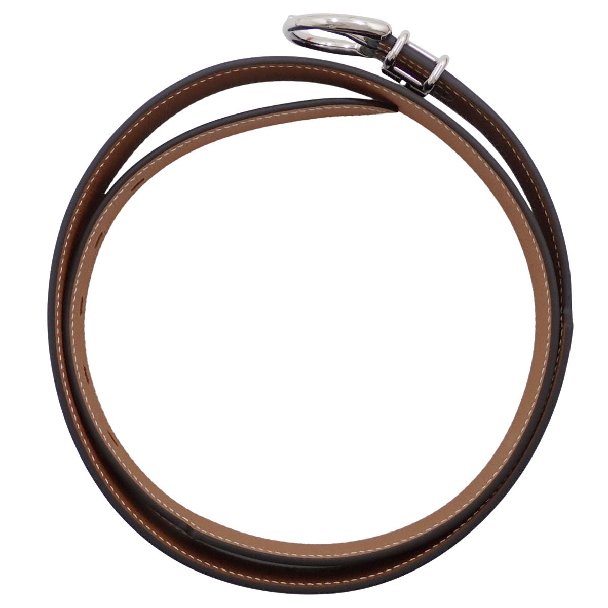 双面风衣腰带,尺码 34、95,方格小牛皮,金色,W 标志