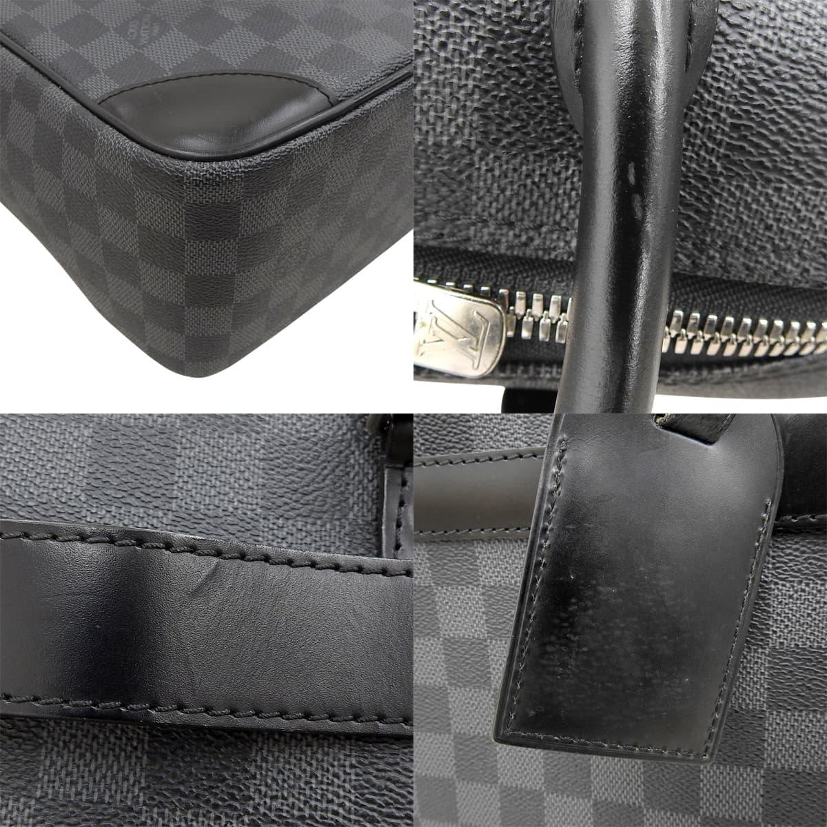 Damier Graphite Porte-Document Voyage GM Damier Graphite 帆布灰黑色 N41123