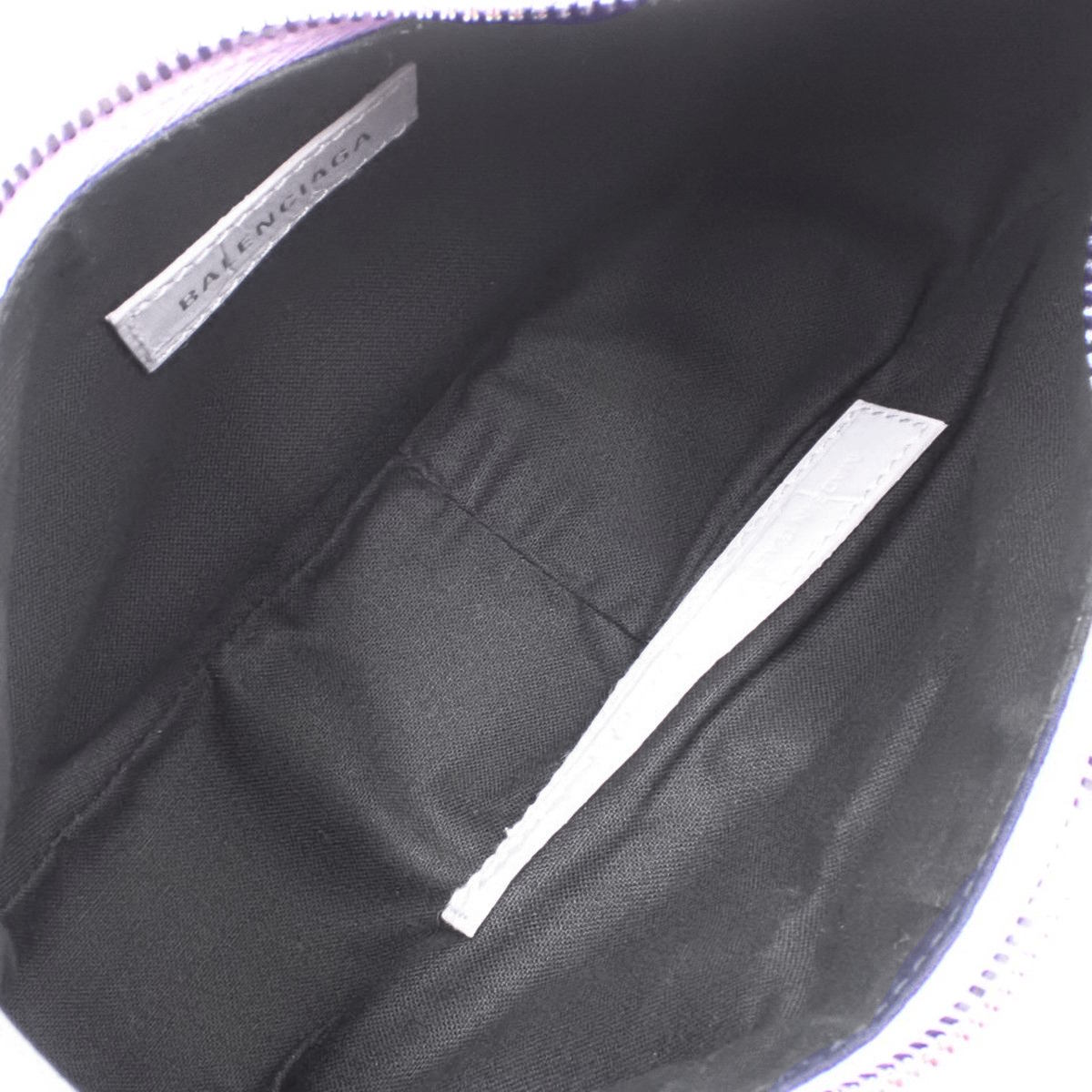 Le Cagole ル カゴール ショルダーバッグ スモール レザー パープル 671309 クロコ型押し