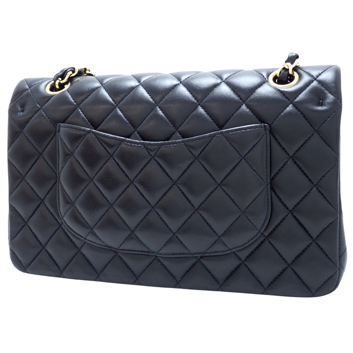 黑色羊皮 Matelasse 25 单肩包