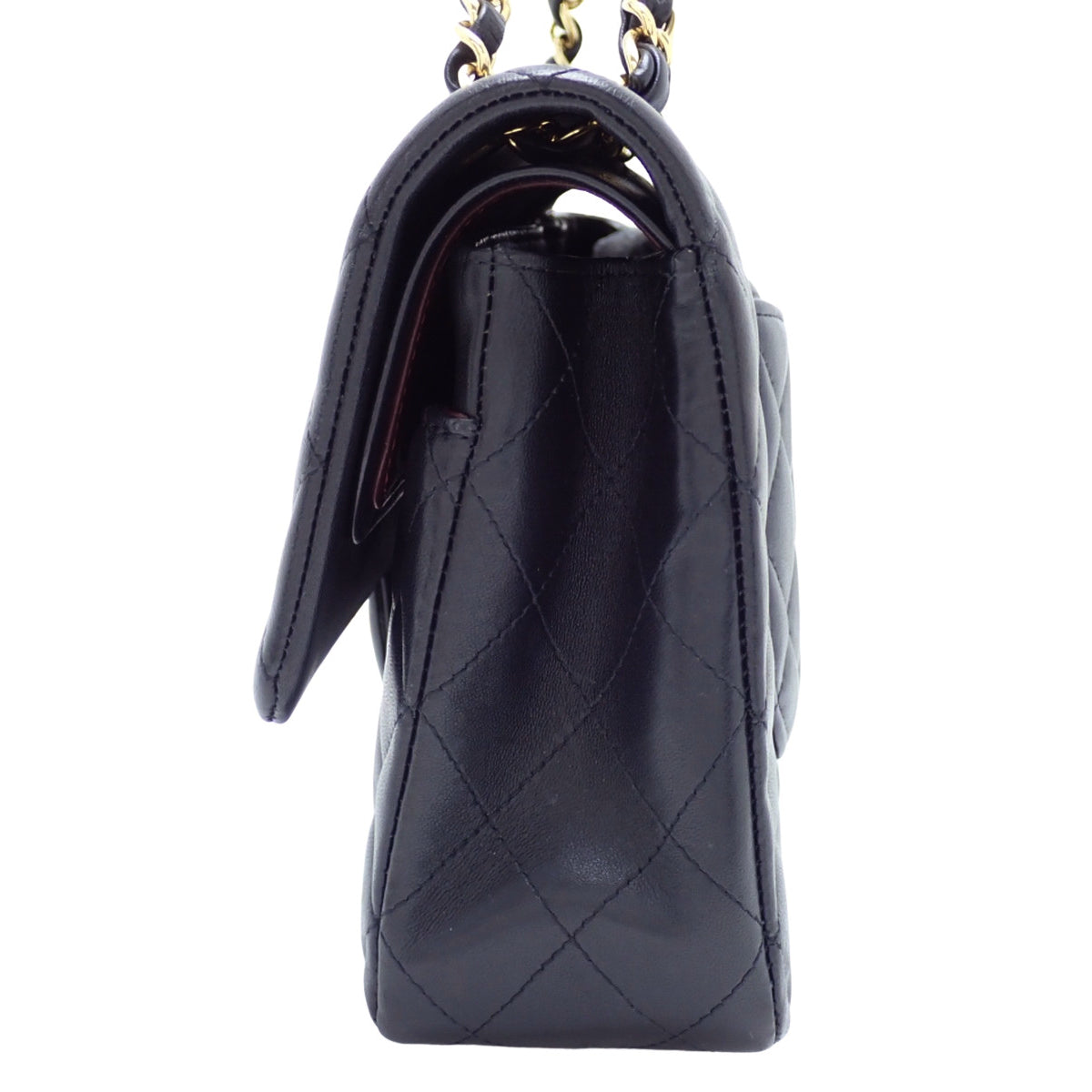 Matelasse 25 Shoulder Bag in Black Lambskin