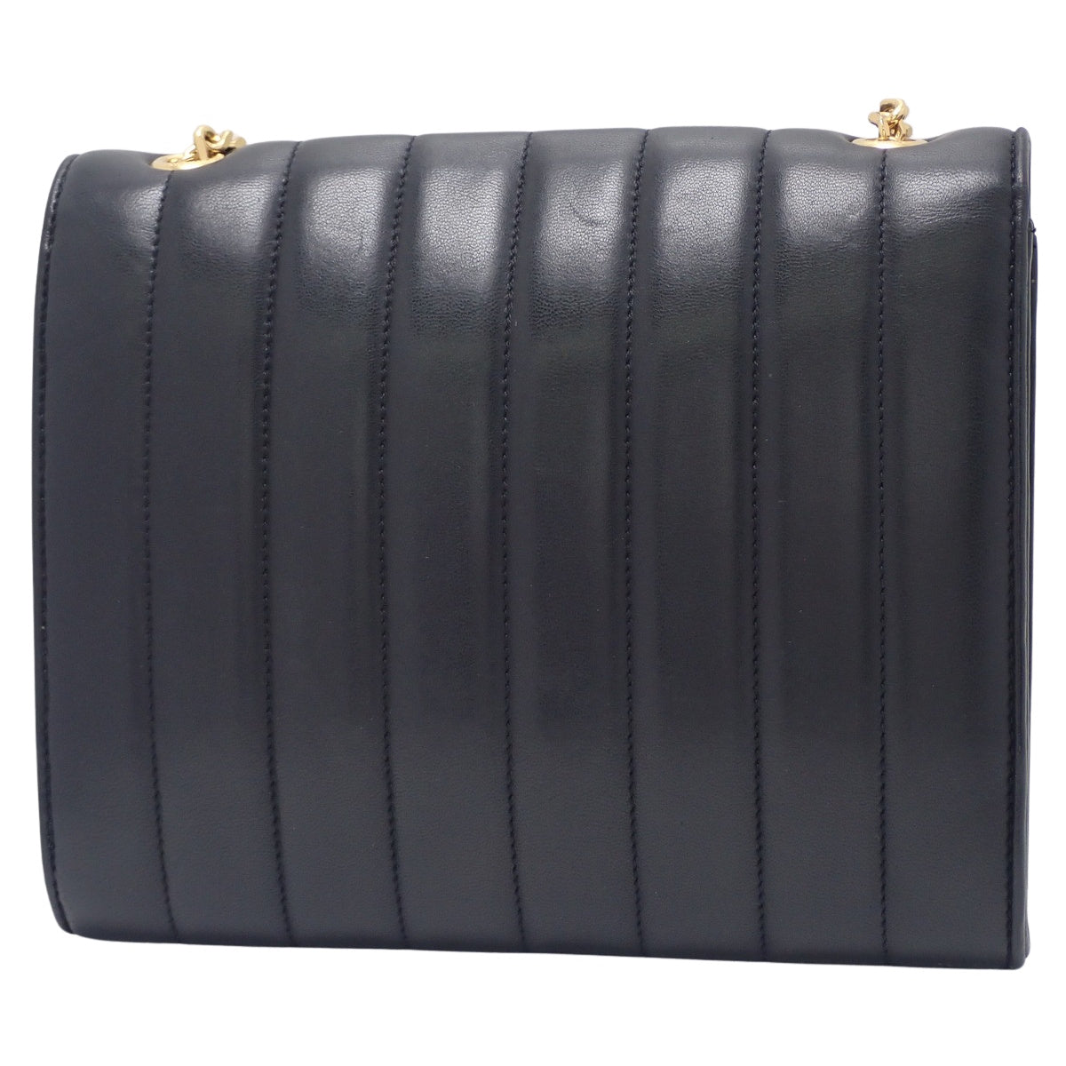 ヴィキ チェーンショルダー レザー ブラック 554125