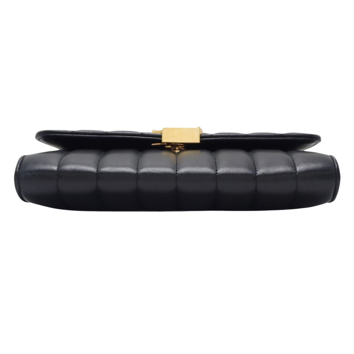 Viki Chain Shoulder Bag in Black Leather 554125