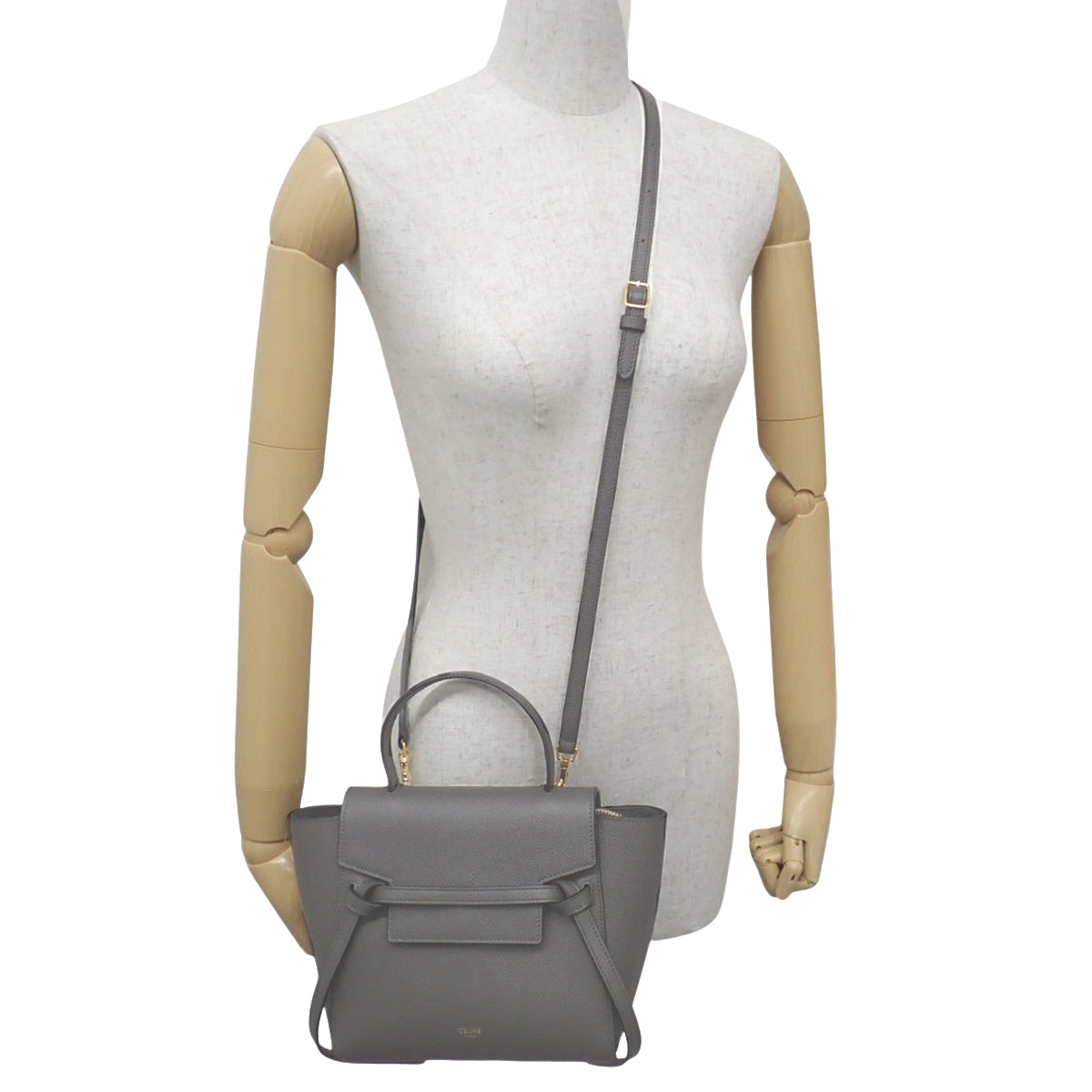 Nano Belt Bag 灰色粒面小牛皮腰包 189003ZVA