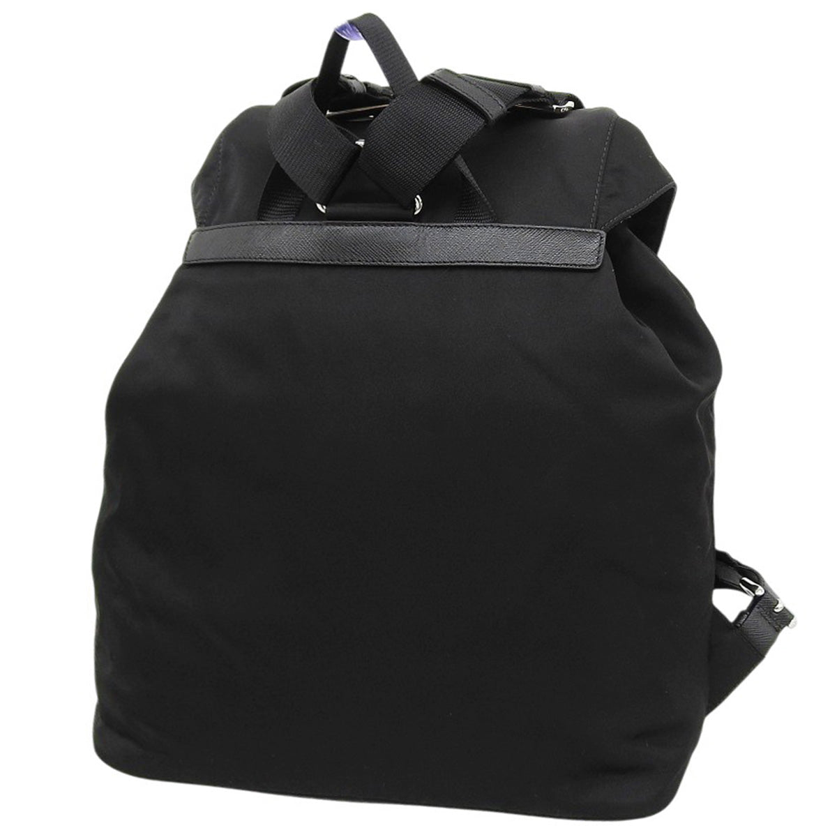 Re-Nylon Backpack Nylon Tessuto NERO 1BZ005