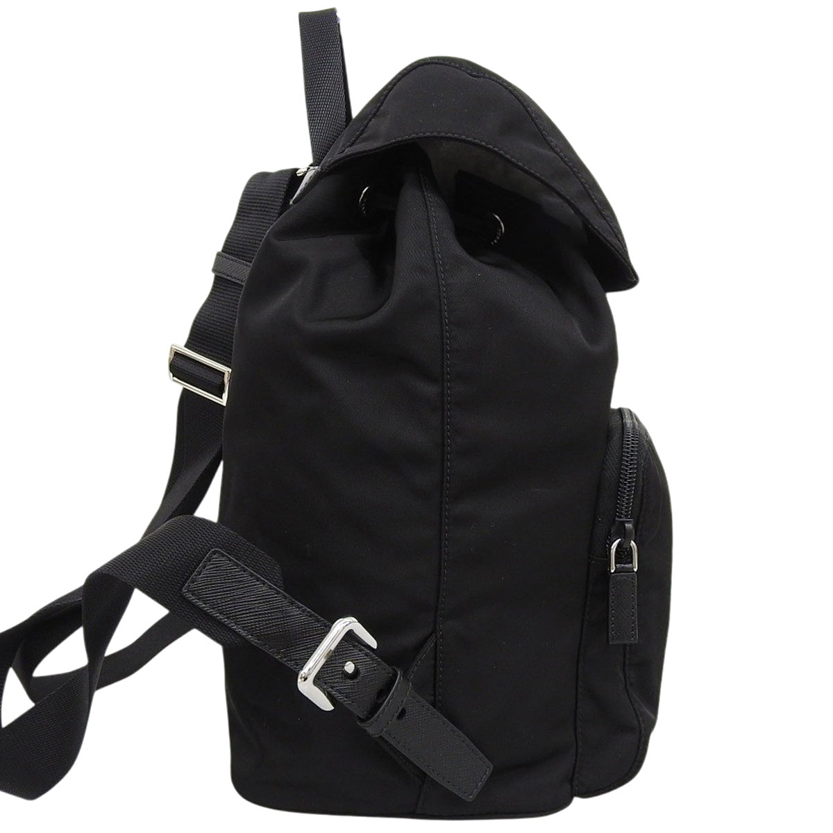 Re-Nylon Backpack Nylon Tessuto NERO 1BZ005
