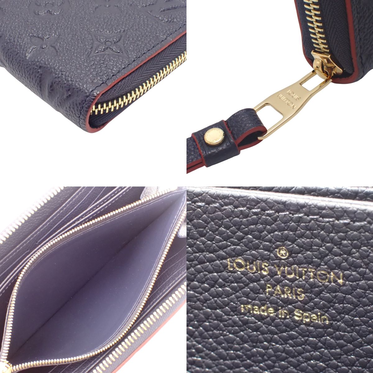 Monogram Empreinte Zippy Wallet Marine Rouge M62121