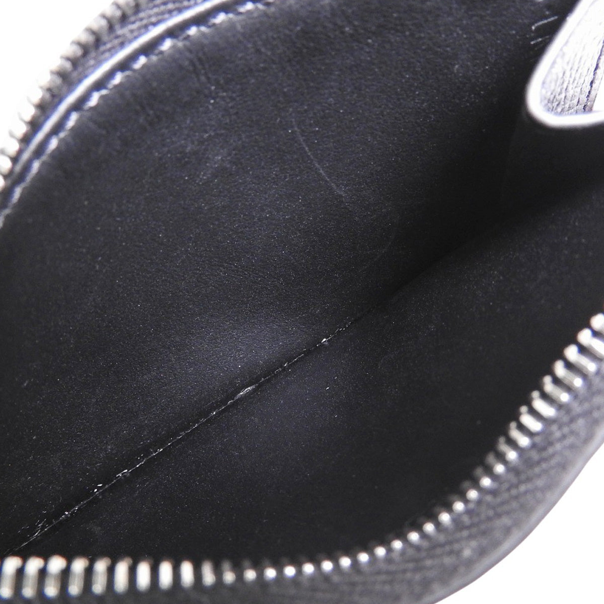 ジップ付きカードホルダー グレインドカーフスキン ブラック 10F993GTH.38SI