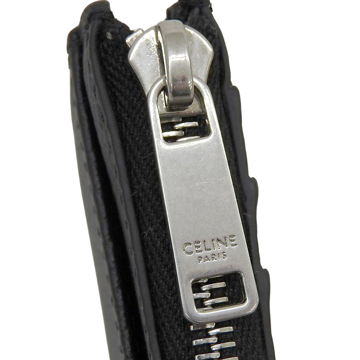 ジップ付きカードホルダー グレインドカーフスキン ブラック 10F993GTH.38SI