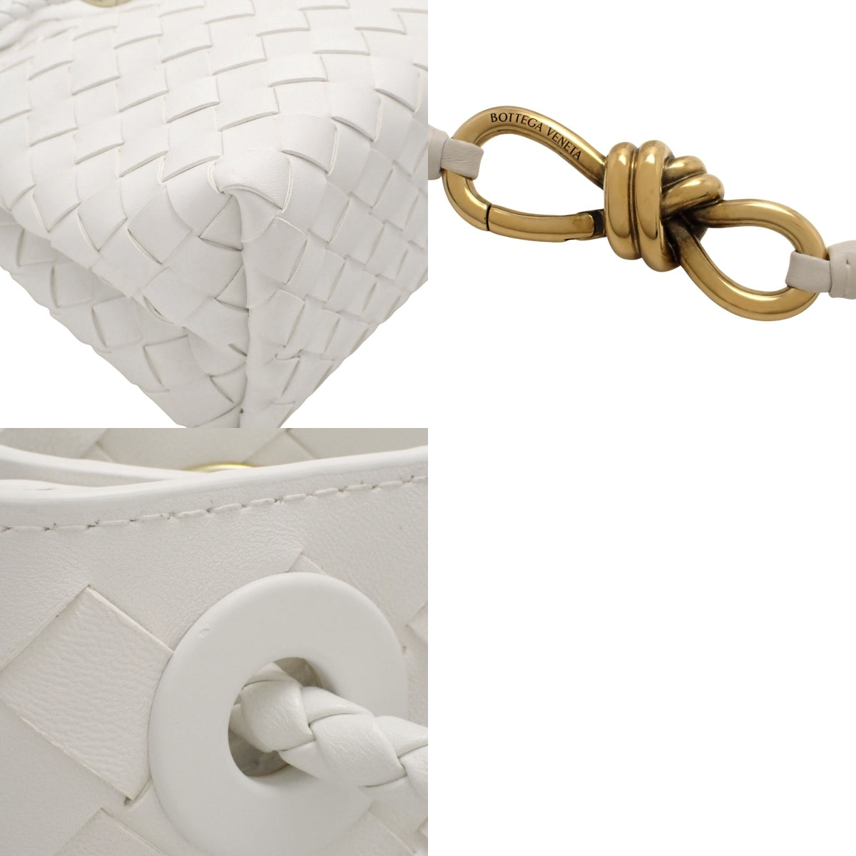 Intrecciato Andiamo 皮革 白色 766014