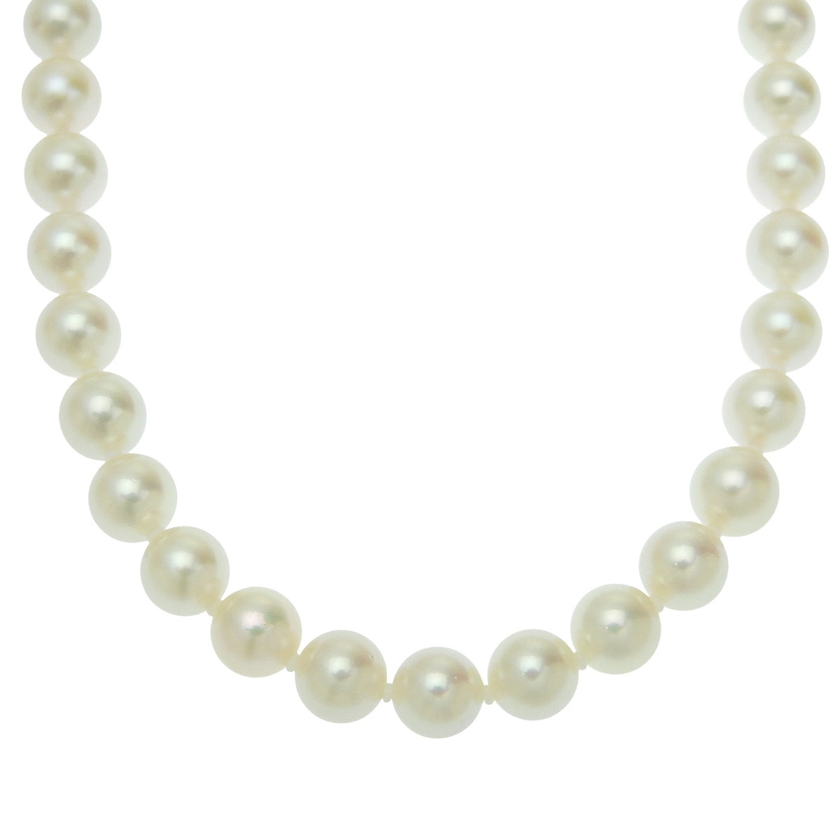 Akoya pearl necklace and earrings set in silver SV925