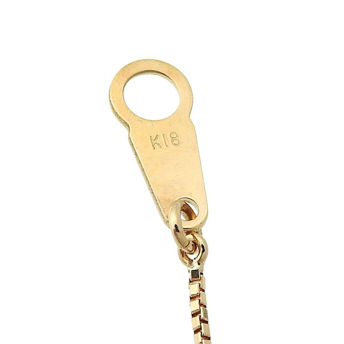 一粒ダイヤモンド ネックレス D0.355 イエローゴールド K18YG 2.3g 1PD