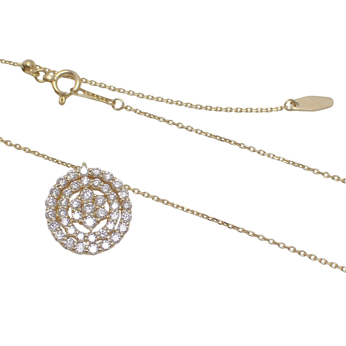 Diamond Necklace D0.88 Yellow Gold K18YG 4.0g