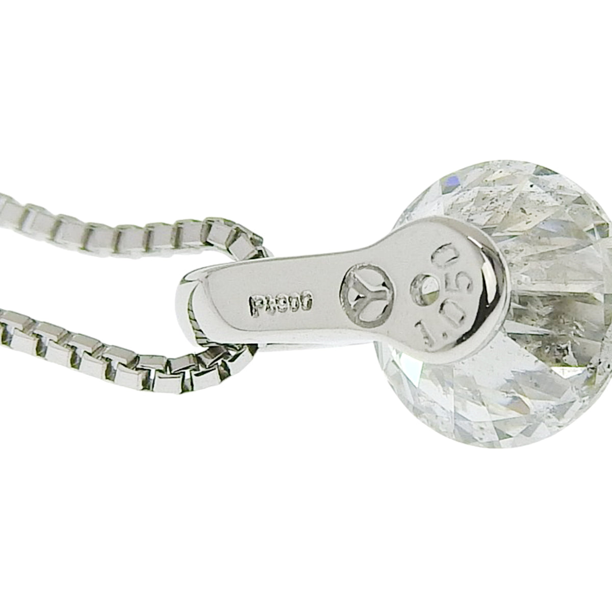 钻石项链 D1.050 铂金 Pt850 Pt900 3.8克