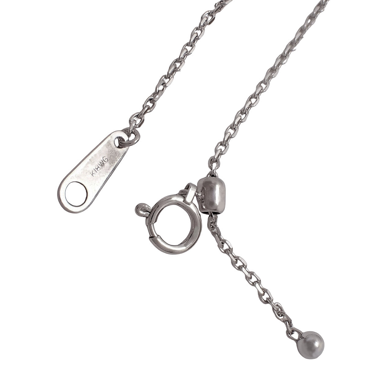 Diamond 3-strand necklace D0.20/0.30 K18 WG YG PG 10.0g