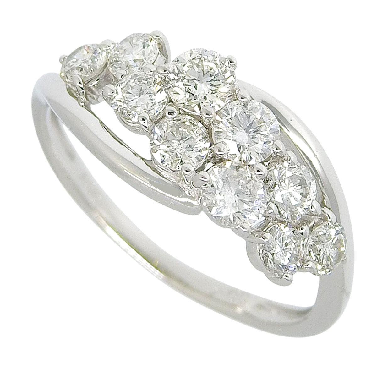 Diamond Ring D1.00 Platinum Pt900 3.5g 10PD
