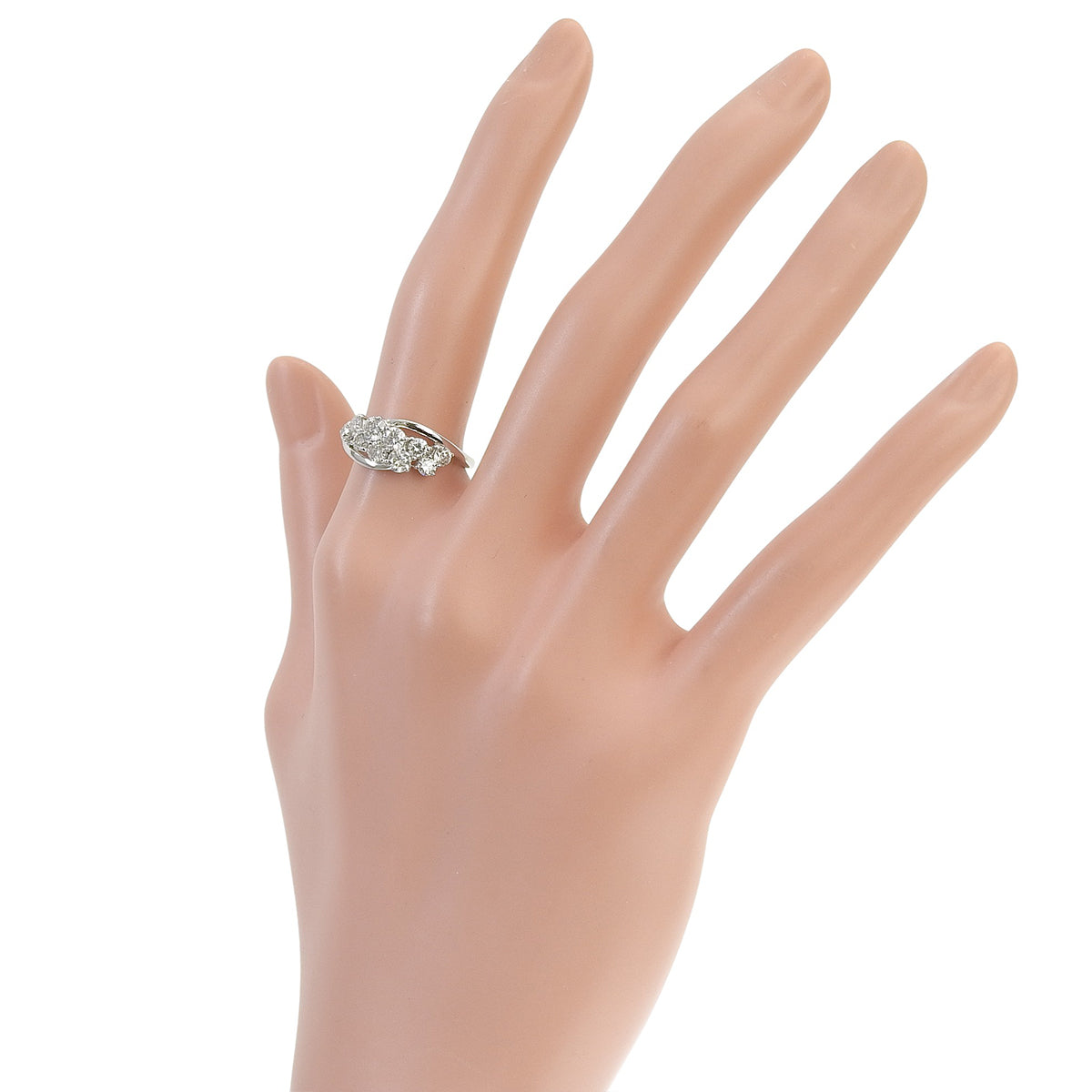 Diamond Ring D1.00 Platinum Pt900 3.5g 10PD