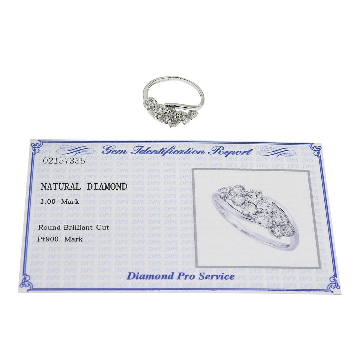 钻石戒指 D1.00 铂金 Pt900 3.5克 10PD