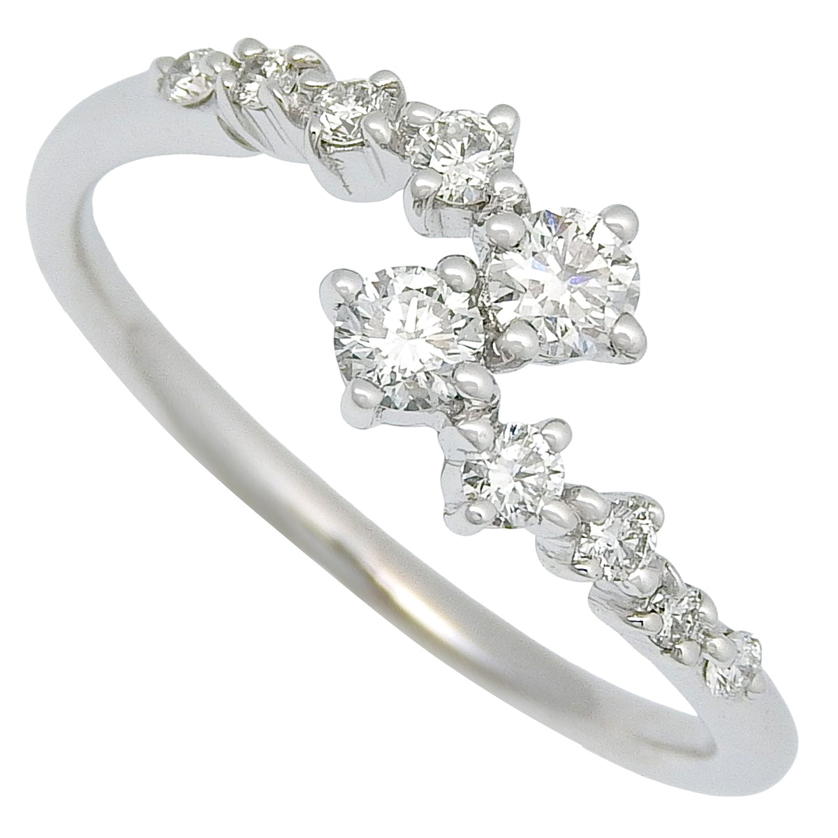 Diamond ring D0.30 white gold K18WG 2.3g