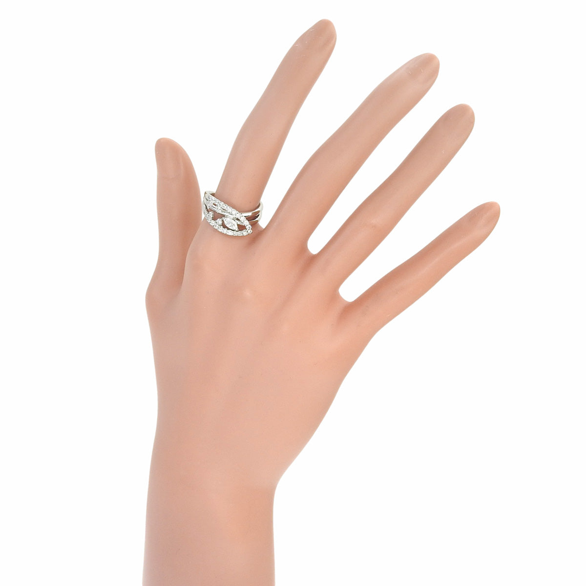 Diamond ring, D0.57, platinum Pt900, size 11.5 (51.5), 6.9g