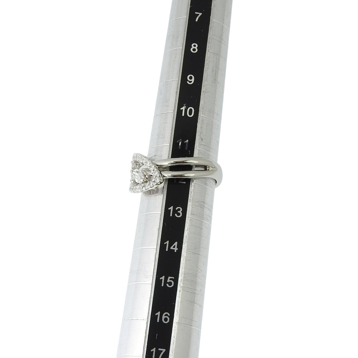 Diamond ring, D0.57, platinum Pt900, size 11.5 (51.5), 6.9g