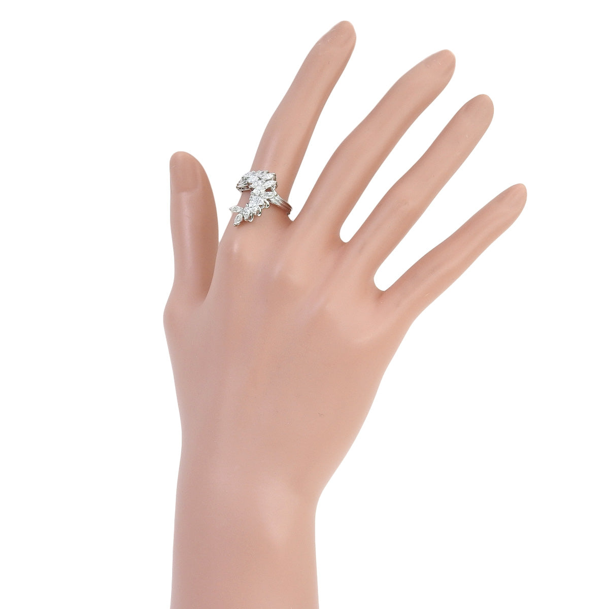 Diamond ring D1.20 Platinum Pt900 7.3g