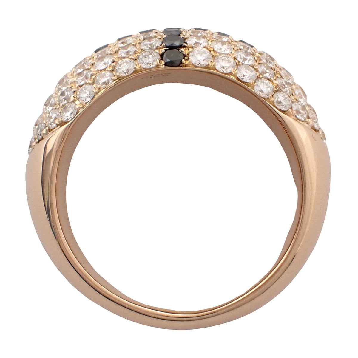 Diamond Cross Motif Ring D1.85 Pink Gold K18PG 15.5g