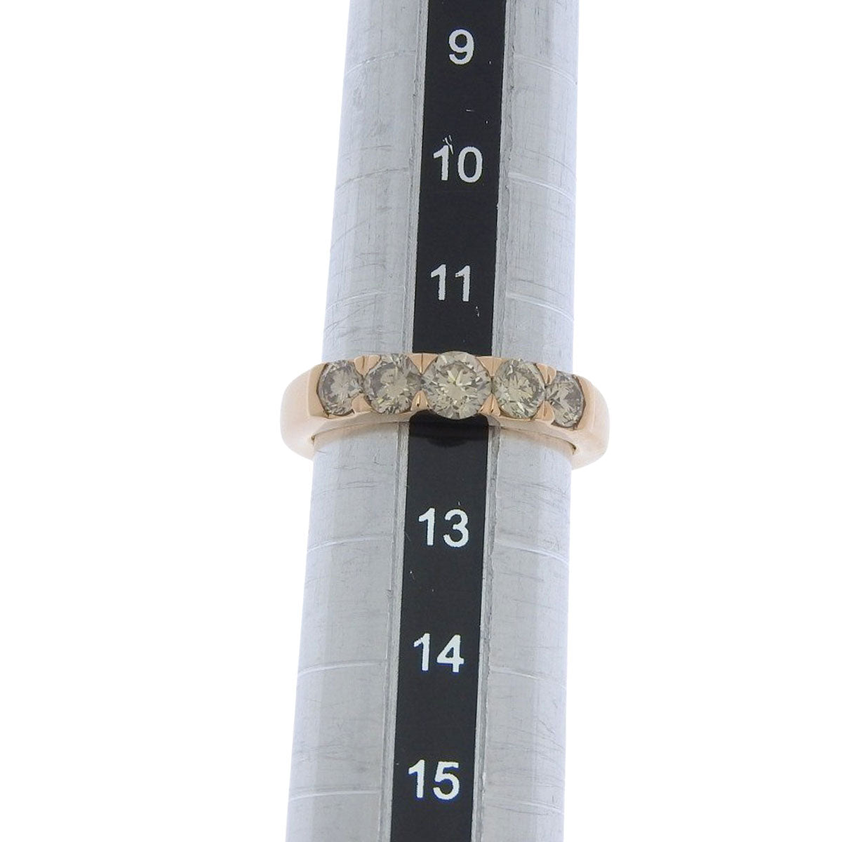 ダイヤモンド リング D1.10 ピンクゴールド K18PG 6.1g 5PD