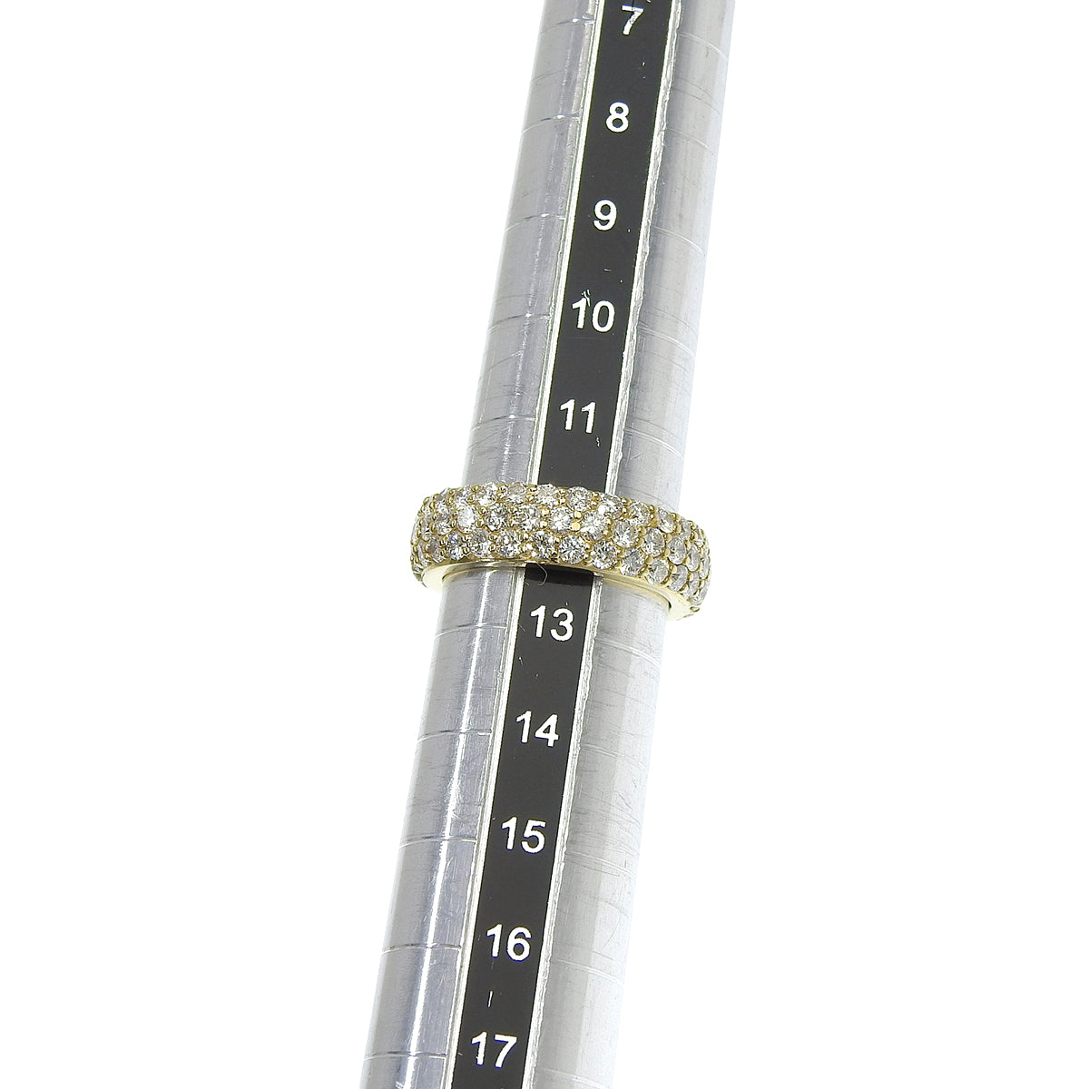 Diamond Pavé Ring D03.19 Yellow Gold K18YG 8.0g