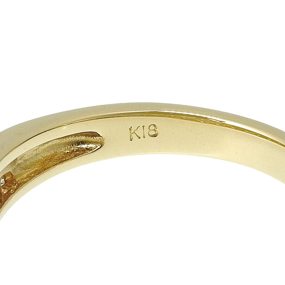 Diamond ring, D0.50, yellow gold, K18YG, size 11.5 (51.5), 3.5g